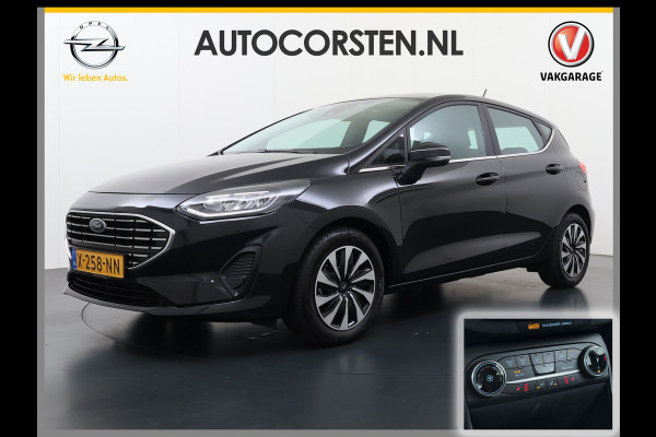 Ford Fiesta 1.0T 124PK Hybrid 5Drs Stuur+Stoel+Voorruitverwarming Navi* Ecc Apple Carplay/Android Auto Cruise Control Pdc Titanium Lmv DAB Bluetooth TCS Lane Assist Keyless € 28.000 nieuw ! Origineel Nederlandse Auto