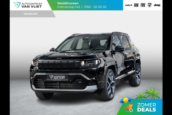 Jeep Compass First Edition 74 kWh | Adapt. Cruise | Camera | Carplay | 20" | Elektr. A-Klep | Navi | Winter Pack | Schuif/Kanteldak | Premium Pack | Conv. Pack | Warmtepomp