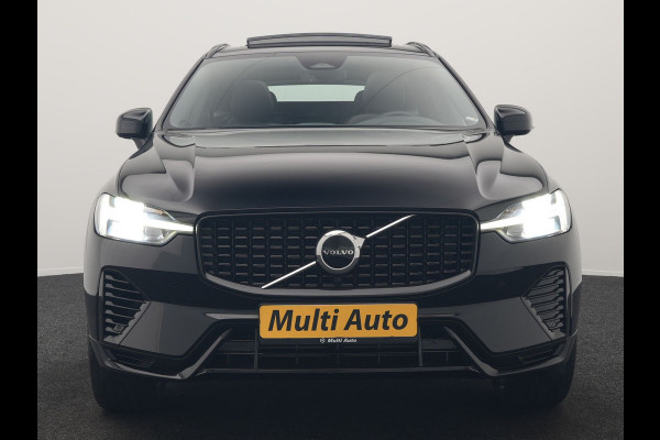 Volvo XC60 T8 AWD Plus Dark LONG RANGE PHEV 455pk Dealer O.H. | Trekhaak Af Fabriek | Panodak | Lederen Sportstoelen Memory & Verwarmd | Stuur Verwarmd | Keyless | Apple Carplay | Google Assistent | DAB | 20"L.M | Cruise Control | Plug In Hybrid |