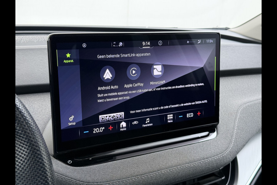 Škoda ENYAQ iV 60 PanoDak Trekhaak Navi Camera Apple Carplay Android Auto Elek.Achterklep Ecc Cruise Control SOH 89,6% Stuurverwarming Bluetooth Led Keyless advanced 1.000KG Trekgewicht 1e Eigenaar Origineel Nederlandse Auto