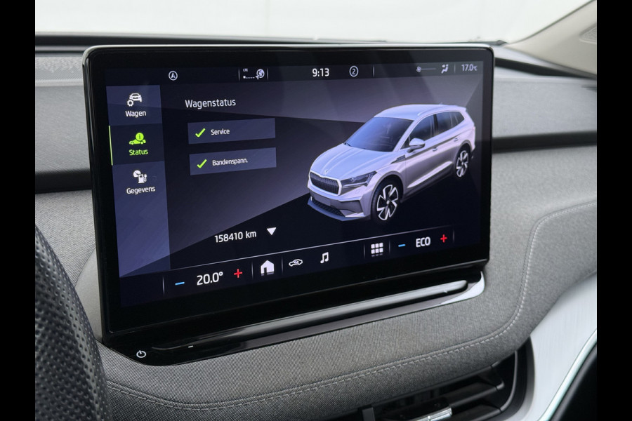Škoda ENYAQ iV 60 PanoDak Trekhaak Navi Camera Apple Carplay Android Auto Elek.Achterklep Ecc Cruise Control SOH 89,6% Stuurverwarming Bluetooth Led Keyless advanced 1.000KG Trekgewicht 1e Eigenaar Origineel Nederlandse Auto