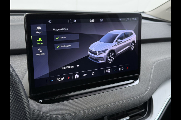 Škoda ENYAQ iV 60 PanoDak Trekhaak Navi Camera Apple Carplay Android Auto Elek.Achterklep Ecc Cruise Control SOH 89,6% Stuurverwarming Bluetooth Led Keyless advanced 1.000KG Trekgewicht 1e Eigenaar Origineel Nederlandse Auto