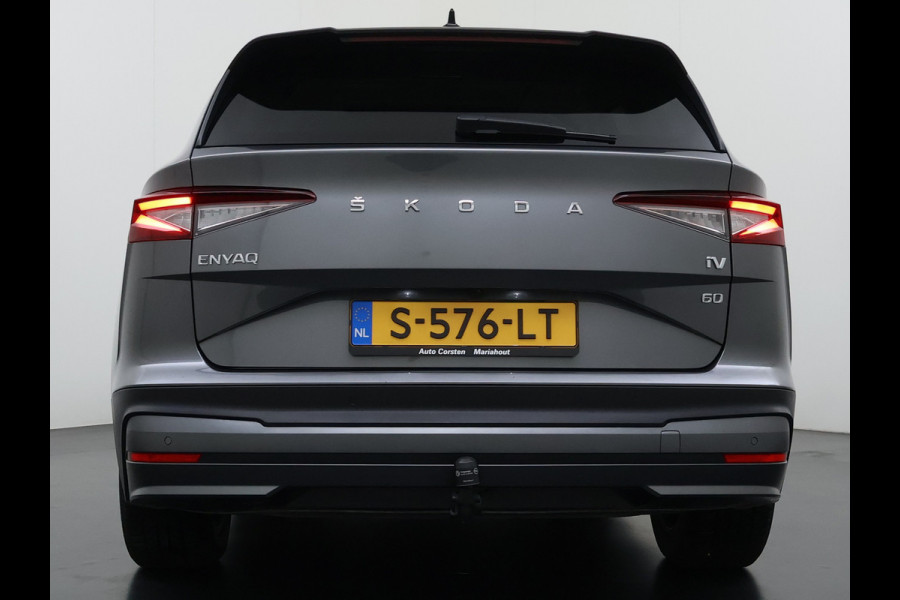 Škoda ENYAQ iV 60 PanoDak Trekhaak Navi Camera Apple Carplay Android Auto Elek.Achterklep Ecc Cruise Control SOH 89,6% Stuurverwarming Bluetooth Led Keyless advanced 1.000KG Trekgewicht 1e Eigenaar Origineel Nederlandse Auto