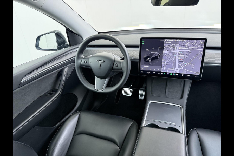 Tesla Model Y RWD 58 kWh AFNEEMBARE TREKHAAK | FABRIEKSGARANTIE OP ACCU & AANDRIJFLIJN TOT 03-2031 OF 160.000 KM | CARBON LIJSTEN |