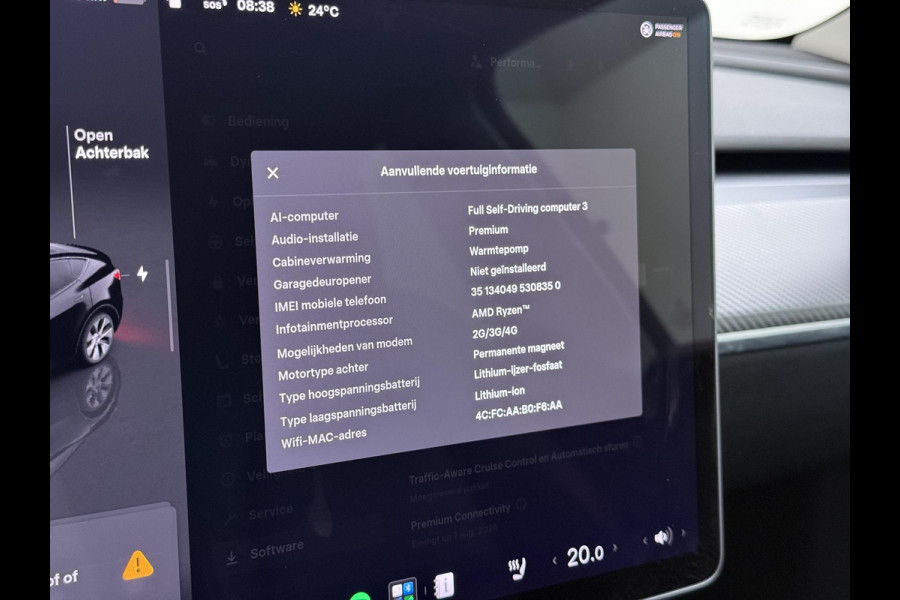 Tesla Model Y RWD 58 kWh AFNEEMBARE TREKHAAK | FABRIEKSGARANTIE OP ACCU & AANDRIJFLIJN TOT 03-2031 OF 160.000 KM | CARBON LIJSTEN |