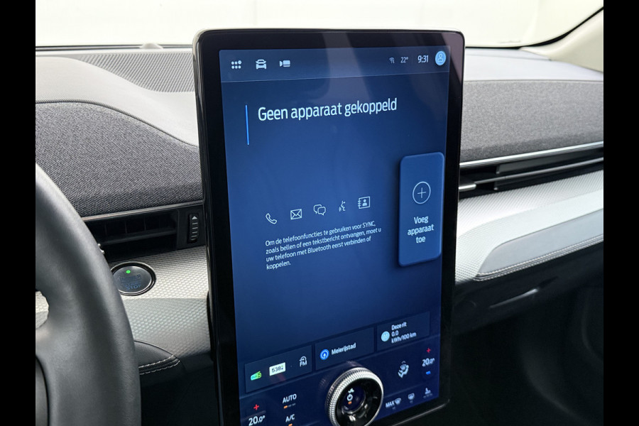 Ford Mustang Mach-E RWD 75kWh Panoramadak 360°Camera Adap.Cruise B&O®-Hifi Leder+Memory SOH 94% Stoel+Stuurverwarming Elek.Stoelen Navi Pdc Keyless Android Auto Apple Carplay Elek.Achterklep Lmv 18" DAB Bluetooth Led 1e Eigenaar Dealeronderhouden Origineel Nederlandse Auto