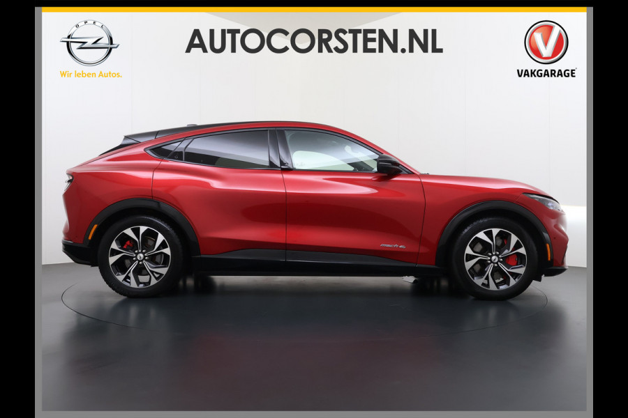 Ford Mustang Mach-E AWD 75kWh Trekhaak Techn.Plus Panoramadak 360°Camera Adap.Cruise B&O®-Hifi Leder+Memory Stoel+Stuurverwarming Elek.Stoele Keyless Android Auto Apple Carplay Elek.Achterklep Lmv 19" DAB Bluetooth Led 1e Eigenaar Origineel Nederlandse Auto Dealeronderhouden