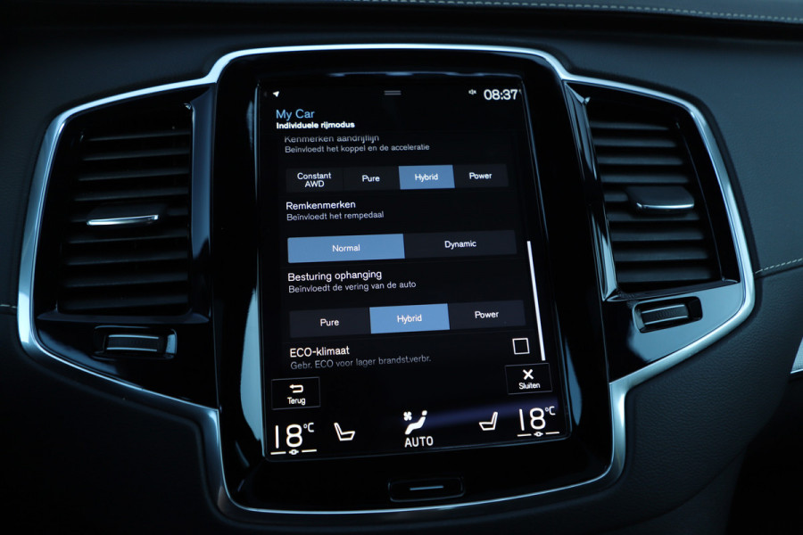 Volvo XC90 2.0 T8 Recharge AWD R-Design | 455 PK | Luchtvering | 7-Persoons | Pano | Keyless-go | Memory | Harman/Kardon | Stuurwielverw. |