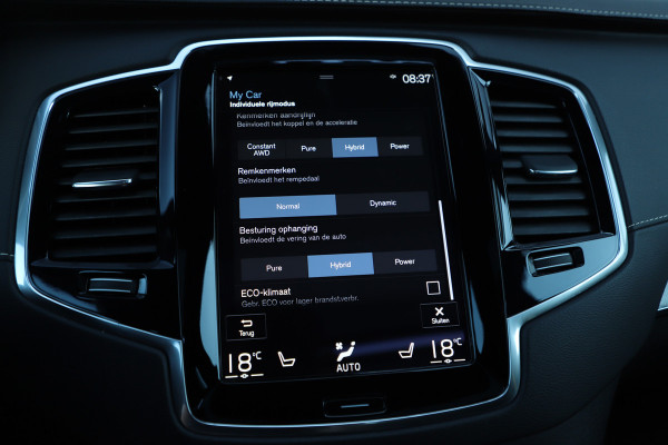 Volvo XC90 2.0 T8 Recharge AWD R-Design | 455 PK | Luchtvering | 7-Persoons | Pano | Keyless-go | Memory | Harman/Kardon | Stuurwielverw. |