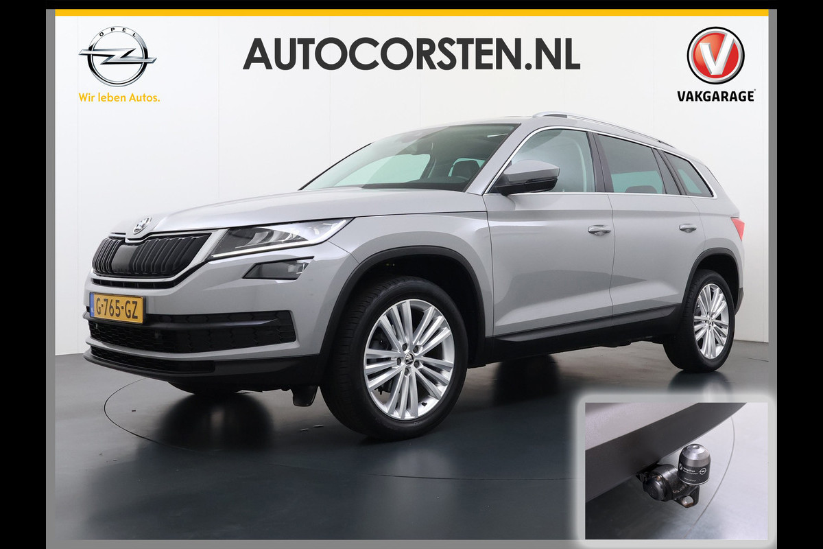 Škoda Kodiaq 1.5TSI Autom. Trekhaak Adap.Cruise Panoramadak Virtual Cockpit Camera Canton®-Audio Stoelverwarming 3-Zone Ecc Navi Apple Carpla Led Lmv Bluetooth Isofix Regen-Lichtsensor 1.800KG Trekgewicht Zeer Complete Auto