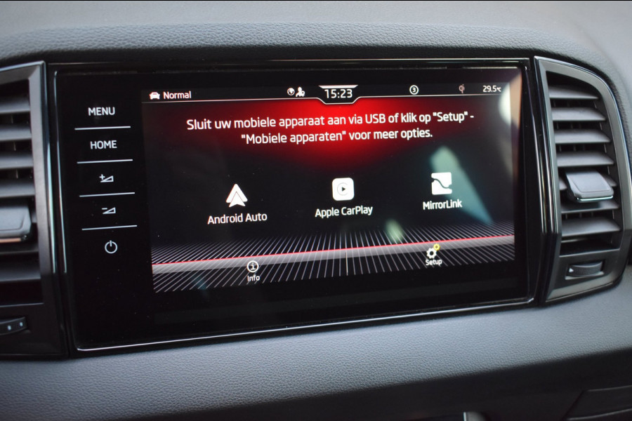 Škoda Karoq 1.5 TSI ACT Sportline | TREKHAAK | STEEL GREY | ADAPTIEVE CRUISE CONTROLE | CAMERA | NAP | STOELVERWARMING | CANTON
