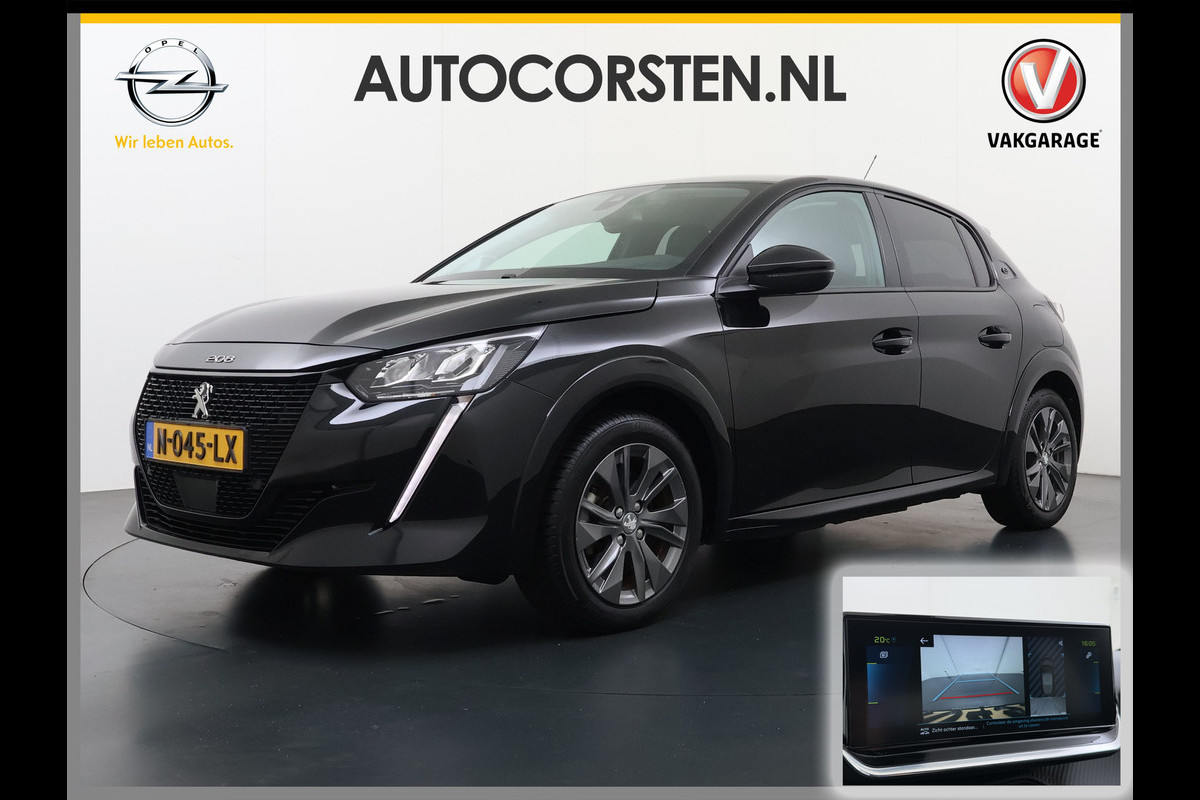 Peugeot e-208 EV Allure Pack 50kWh SOH 89% Stoelverwarming 3D-Navi 360°Camera Apple Carplay Android Auto Keyless Lmv Privacy Glas Led Bluetooth Isofix DAB+ Rijstrooksensor