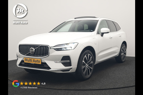 Volvo XC60 T6 AWD Plus Bright LONG RANGE PHEV 350pk Dealer O.H. | Trekhaak Af Fabriek | Panodak | Adaptive Cruise | Camera | Lederen Sportstoelen Memory & Verwarmd | Keyless | Blis | Stuur Verwarmd | Google Assistent | 20"L.M | Apple Carplay | DAB | Plug In Hybrid |