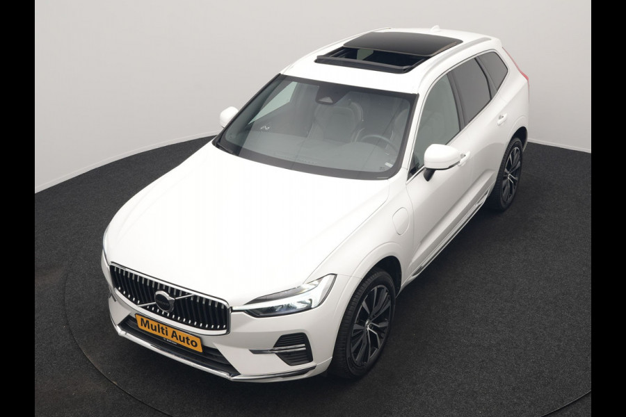 Volvo XC60 T6 AWD Plus Bright LONG RANGE PHEV 350pk Dealer O.H. | Trekhaak Af Fabriek | Panodak | Adaptive Cruise | Camera | Lederen Sportstoelen Memory & Verwarmd | Keyless | Blis | Stuur Verwarmd | Google Assistent | 20"L.M | Apple Carplay | DAB | Plug In Hybrid |