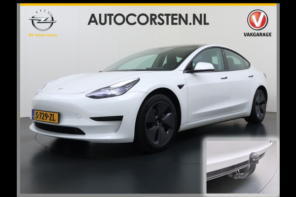 Tesla Model 3 Standard RWD Plus SOH 91% Warmtepomp Trekhaak LFP Accu Panoramadak Navi Camera's Leder Memory Stuur+Stoelverwarming Traffic-Aware Cruise Control AMD Ryzen™ Elek.Achterklep Led 1.000KG Trekgewicht Origineel Nederlandse Auto