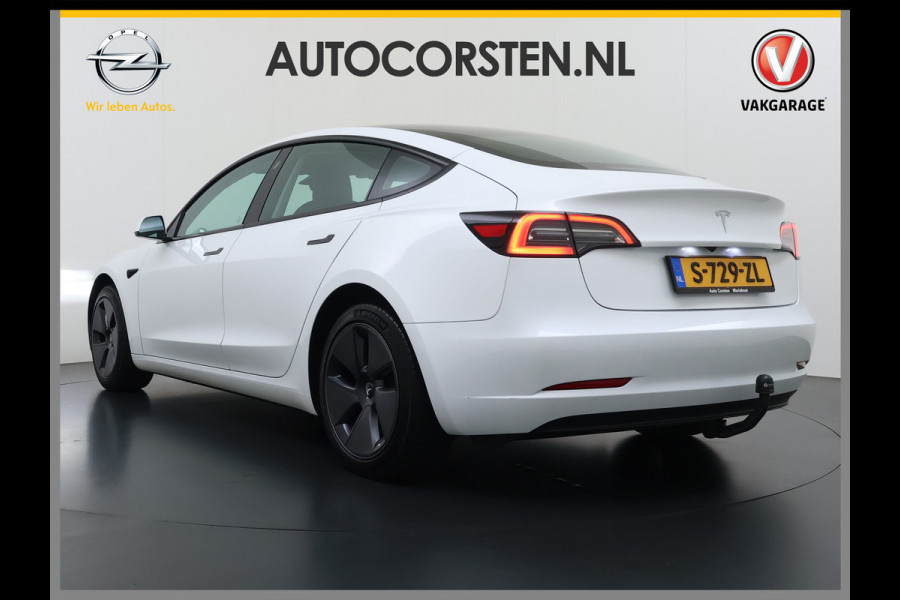 Tesla Model 3 Standard RWD Plus SOH 91% Warmtepomp Trekhaak LFP Accu Panoramadak Navi Camera's Leder Memory Stuur+Stoelverwarming Traffic-Aware Cruise Control AMD Ryzen™ Elek.Achterklep Led 1.000KG Trekgewicht Origineel Nederlandse Auto