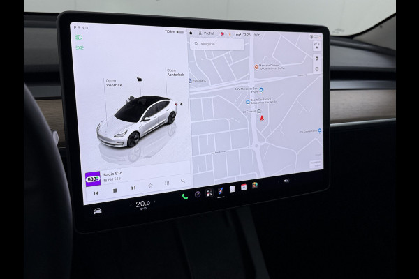 Tesla Model 3 Standard RWD Plus SOH 91% Warmtepomp Trekhaak LFP Accu Panoramadak Navi Camera's Leder Memory Stuur+Stoelverwarming Traffic-Aware Cruise Control AMD Ryzen™ Elek.Achterklep Led 1.000KG Trekgewicht Origineel Nederlandse Auto