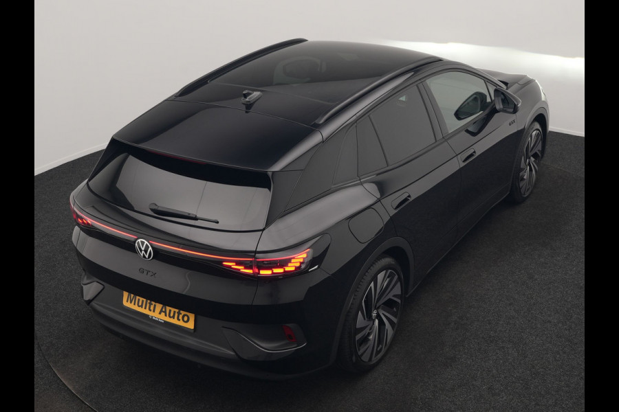 Volkswagen ID.4 GTX 4Motion 77 kWh 300pk Dealer O.H. | Trekhaak Af Fabriek | Panodak | Adaptive Cruise | IQ Light | Sportstoelen Verwarmd | Sfeerverlichting | Apple Carplay | Navigatie | DAB | 21".M | Virtual Cockpit |