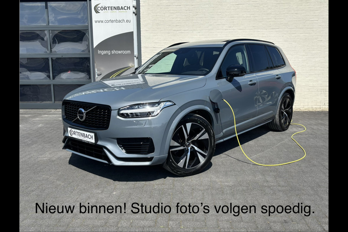 Volvo XC90 2.0 T8 Recharge AWD R-Design Long Range | Luchtvering | Zwenkbare trekhaak | Panorama dak | Harman Kardon | Memory |