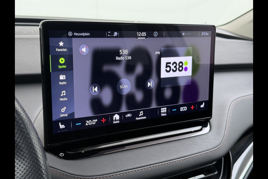 Škoda ENYAQ iV 60 Panoramadak Leder Stuur+Stoel+Achterbankverwarming 3-Zone Ecc Navi Apple Carplay Android Auto Draadloze Telefoonlader SOH 90.6% Elek.Achterklep Privacy Glas Lmv 20" Led Pdc Isofix DAB Lane Assist Dealeronderhouden Origineel Nederlandse Auto Zeer Compleet
