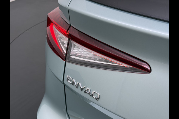 Škoda ENYAQ iV 60 Panoramadak Leder Stuur+Stoel+Achterbankverwarming 3-Zone Ecc Navi Apple Carplay Android Auto Draadloze Telefoonlader SOH 90.6% Elek.Achterklep Privacy Glas Lmv 20" Led Pdc Isofix DAB Lane Assist Dealeronderhouden Origineel Nederlandse Auto Zeer Compleet