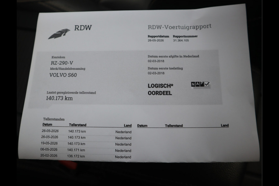 Volvo S60 2.0 T3 Nordic+ Navi / Afn Trekh / Elekramen / Cruise / Handgeschakeld 6 versn / Dealer onderhouden