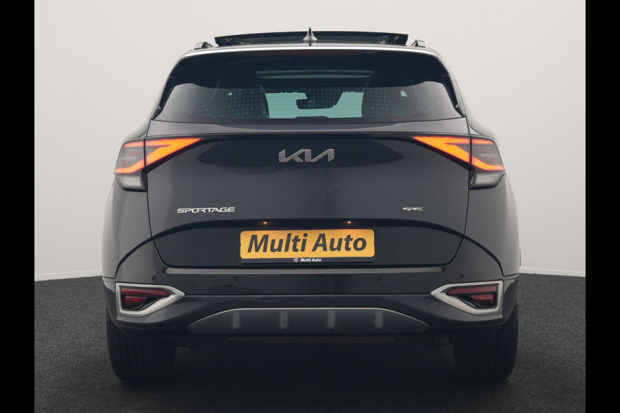 Kia Sportage 1.6 T-GDi AWD GT-PlusLine PHEV 265pk Dealer O.H. | Panodak | Adaptive Cruise | 360 Camera | Harman / Kardon | Lederen Sportstoelen Ventilatie & Memory | Keyless | Blis | Stoelen & Stuur Verwarmd | Sfeerverlichting | Apple Carplay | 19"L.M | Plug In Hybrid |