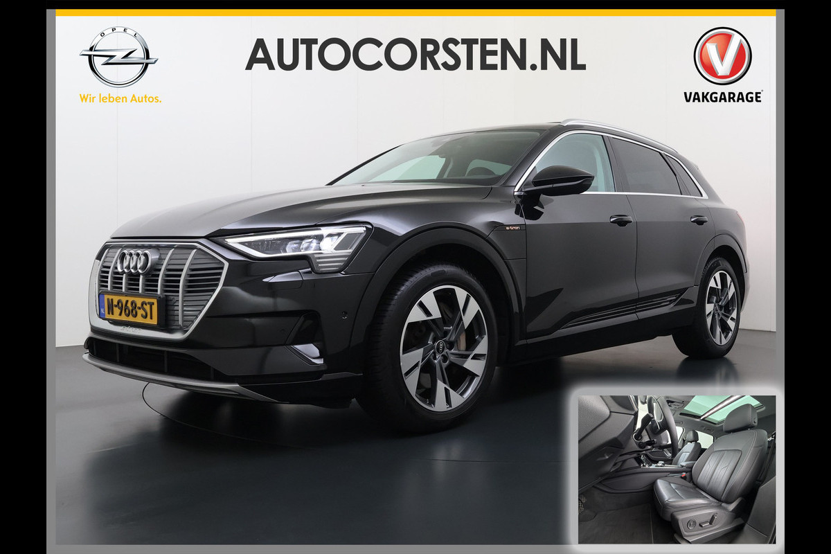 Audi e-tron 55 408PK Quattro Advanced Edition Plus 95kWh SOH 92% Panoramadak Adap.Cruise Camera Leder+Verwarmd Navi Apple Carplay Android Au Elek.Achterklep Privacy Glas Lmv 20" Led Pdc Elek.Stoelen+Memory DAB Origineel Nederlandse Auto