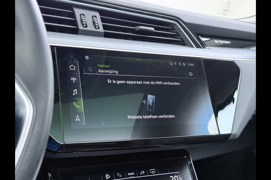 Audi e-tron 55 408PK Quattro Advanced Edition Plus 95kWh SOH 92% Panoramadak Adap.Cruise Camera Leder+Verwarmd Navi Apple Carplay Android Au Elek.Achterklep Privacy Glas Lmv 20" Led Pdc Elek.Stoelen+Memory DAB Origineel Nederlandse Auto