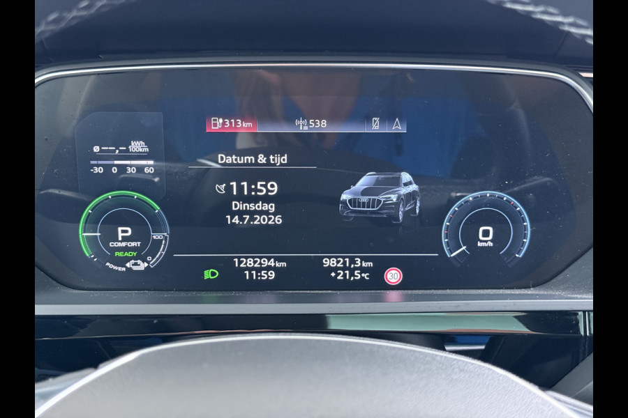 Audi e-tron 55 408PK Quattro Advanced Edition Plus 95kWh SOH 92% Panoramadak Adap.Cruise Camera Leder+Verwarmd Navi Apple Carplay Android Au Elek.Achterklep Privacy Glas Lmv 20" Led Pdc Elek.Stoelen+Memory DAB Origineel Nederlandse Auto