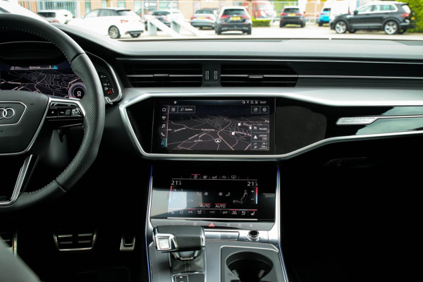 Audi A6 Avant 45 2.0TFSI Quattro S line Edition 245pk Automaat! 1e|Panoramadak|Virtual Cockpit|Leder|HD Matrix LED|Black|Trekhaak