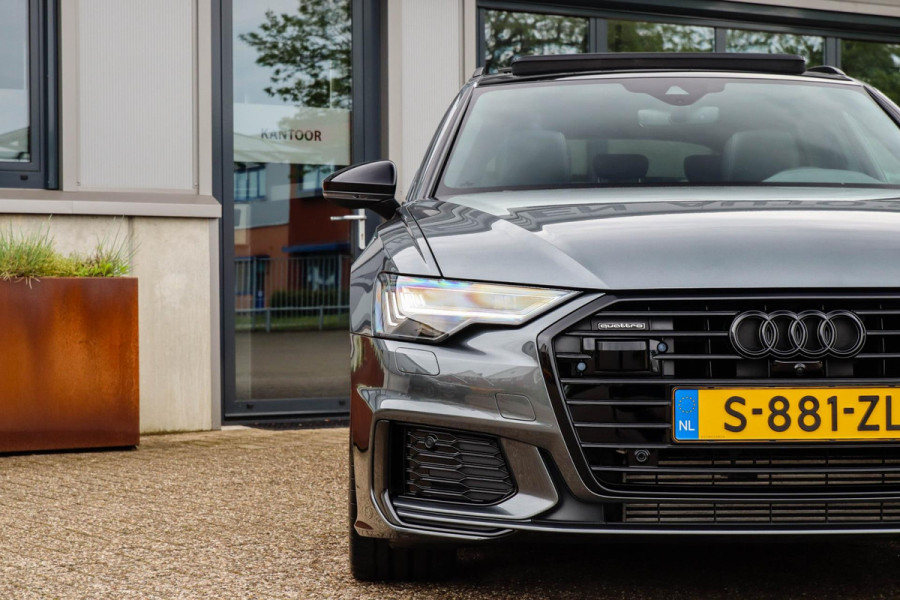 Audi A6 Avant 45 2.0TFSI Quattro S line Edition 245pk Automaat! 1e|Panoramadak|Virtual Cockpit|Leder|HD Matrix LED|Black|Trekhaak