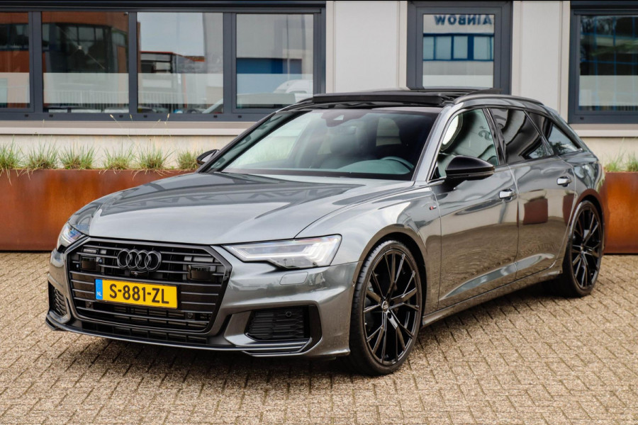 Audi A6 Avant 45 2.0TFSI Quattro S line Edition 245pk Automaat! 1e|Panoramadak|Virtual Cockpit|Leder|HD Matrix LED|Black|Trekhaak