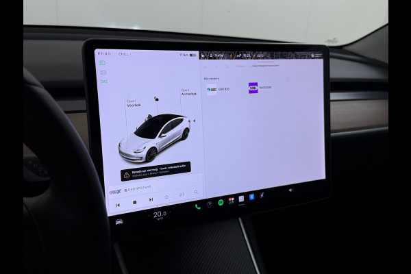 Tesla Model 3 Performance 513PK AWD **FSD** Panoramadak Navi Camera's Leder Stoelverwarming Navi Ecc Adap.Cruise Pdc Led Lmv 20" Google-Maps Elek.Stoelen+Memory Remote App Bediening Premium Audio
