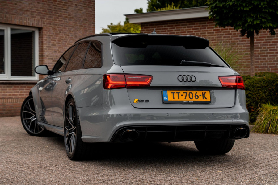 Audi RS6 Avant 4.0 TFSI Quattro Performance Pro Line Plus Keramisch Pano Carbon B&O 360 Camera 21'' WF