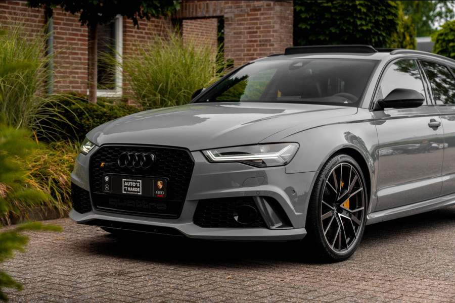 Audi RS6 Avant 4.0 TFSI Quattro Performance Pro Line Plus Keramisch Pano Carbon B&O 360 Camera 21'' WF