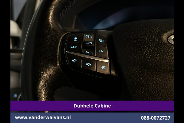 Ford Transit Custom 2.0 TDCI 130pk Automaat L2H1 Dubbele cabine Euro6 Airco | 6-Zits | Camera | Navigatie | LED Apple Carplay, Android Auto, Cruisecontrol, Stoelverwarming, Verwarmde voorruit, Trekhaak, Parkeersensoren, Achterklep