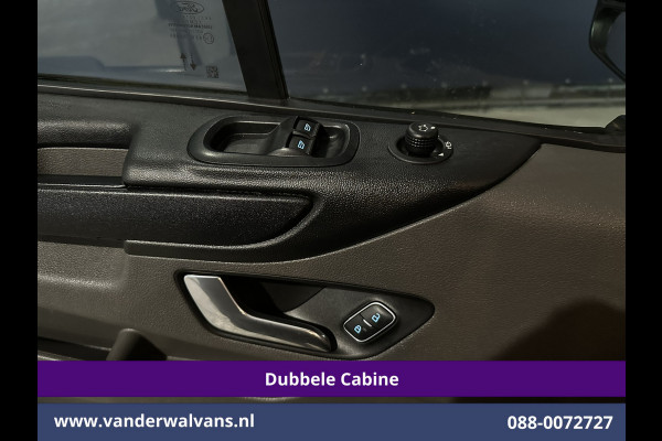 Ford Transit Custom 2.0 TDCI 130pk Automaat L2H1 Dubbele cabine Euro6 Airco | 6-Zits | Camera | Navigatie | LED Apple Carplay, Android Auto, Cruisecontrol, Stoelverwarming, Verwarmde voorruit, Trekhaak, Parkeersensoren, Achterklep