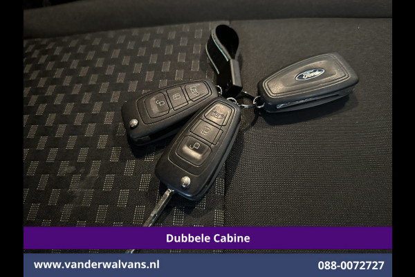 Ford Transit Custom 2.0 TDCI 130pk Automaat L2H1 Dubbele cabine Euro6 Airco | 6-Zits | Camera | Navigatie | LED Apple Carplay, Android Auto, Cruisecontrol, Stoelverwarming, Verwarmde voorruit, Trekhaak, Parkeersensoren, Achterklep