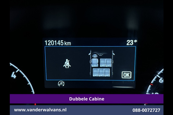 Ford Transit Custom 2.0 TDCI 130pk Automaat L2H1 Dubbele cabine Euro6 Airco | 6-Zits | Camera | Navigatie | LED Apple Carplay, Android Auto, Cruisecontrol, Stoelverwarming, Verwarmde voorruit, Trekhaak, Parkeersensoren, Achterklep