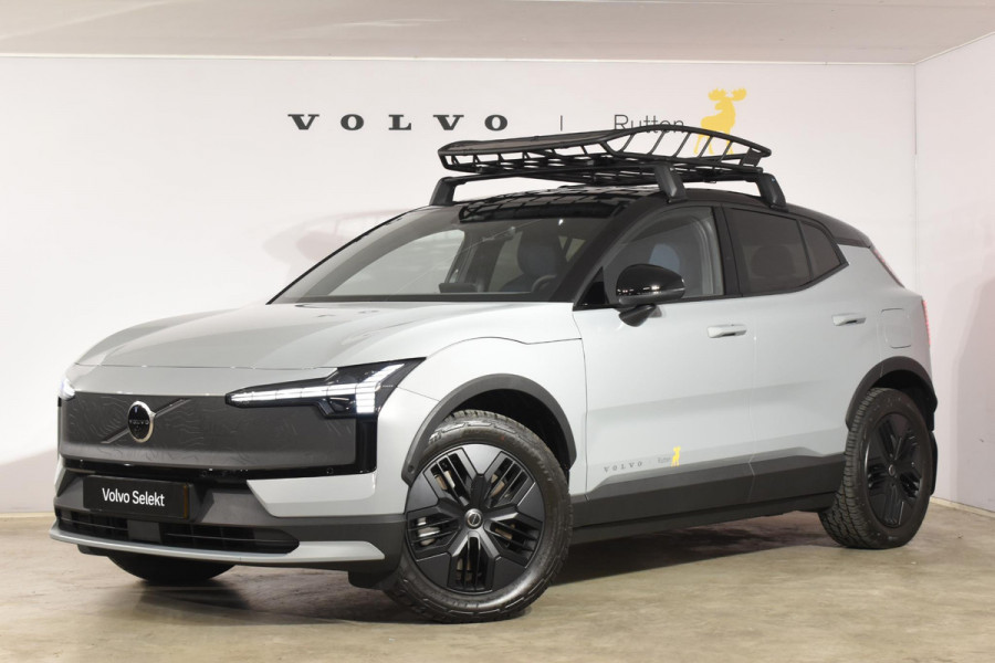Volvo EX30 Cross Country 428PK Twin Performance Ultra AWD / Cross Country Experience-pakket/ Adaptieve cruise control/ Panoramadak/ BLIS/ Parkeersensoren met 360 camera / Getint Glas / Stoel en stuurwielverwarming / Elektrische stoelen / Apple carplay / Elektrische achterklep / Keyless entry