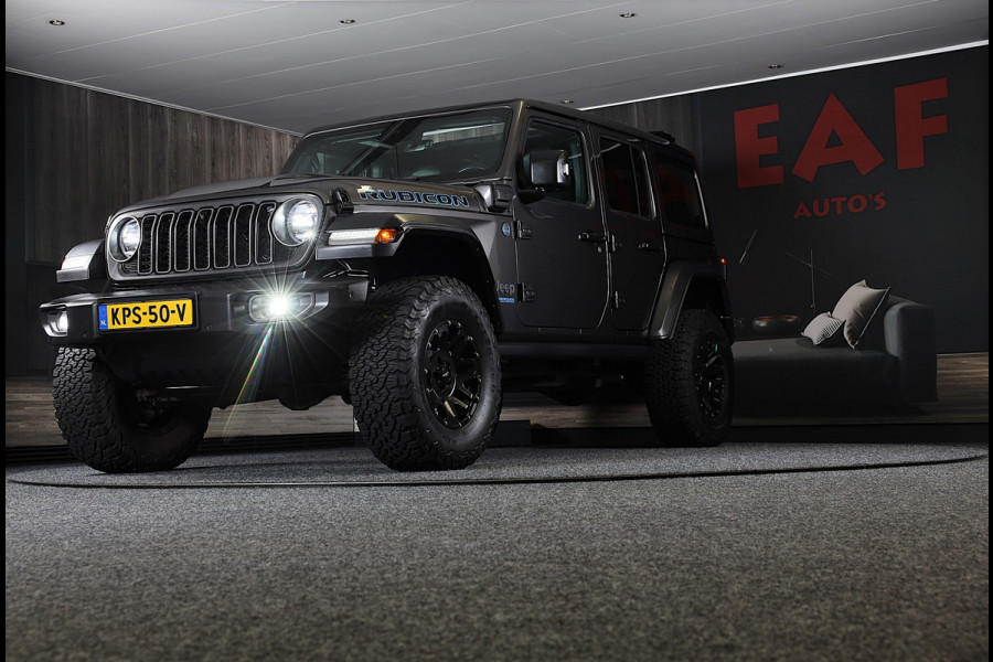 Jeep Wrangler UNLIMITED 4xe 380 RUBICON Sky One Touch / Verhoogd / 360 Camera / Leder / Acc / Leder / Navi / Led / Pdc / 17 Inch