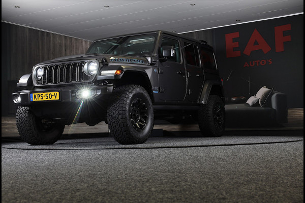 Jeep Wrangler UNLIMITED 4xe 380 RUBICON Sky One Touch / Verhoogd / 360 Camera / Leder / Acc / Leder / Navi / Led / Pdc / 17 Inch