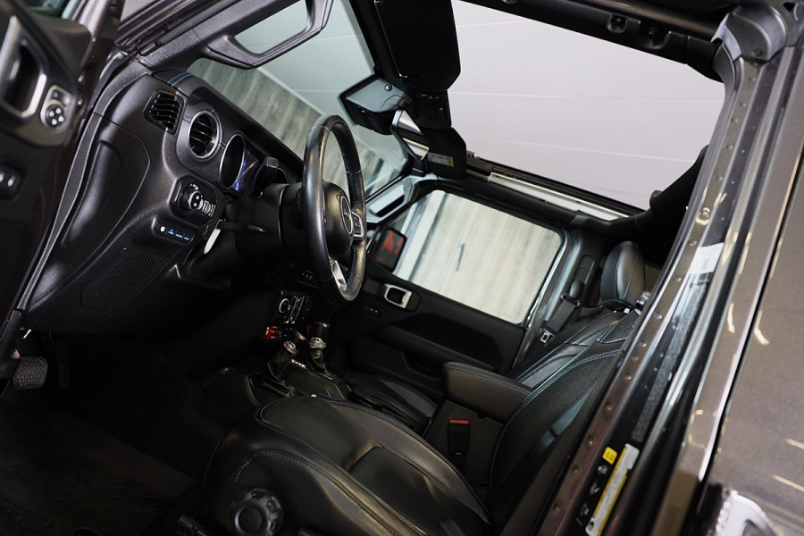 Jeep Wrangler UNLIMITED 4xe 380 RUBICON Sky One Touch / Verhoogd / 360 Camera / Leder / Acc / Leder / Navi / Led / Pdc / 17 Inch