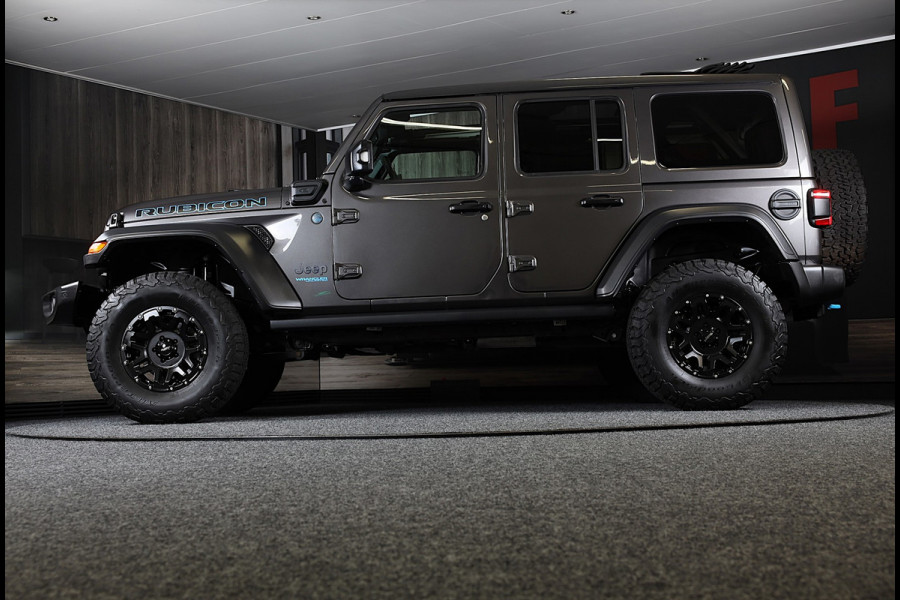 Jeep Wrangler UNLIMITED 4xe 380 RUBICON Sky One Touch / Verhoogd / 360 Camera / Leder / Acc / Leder / Navi / Led / Pdc / 17 Inch