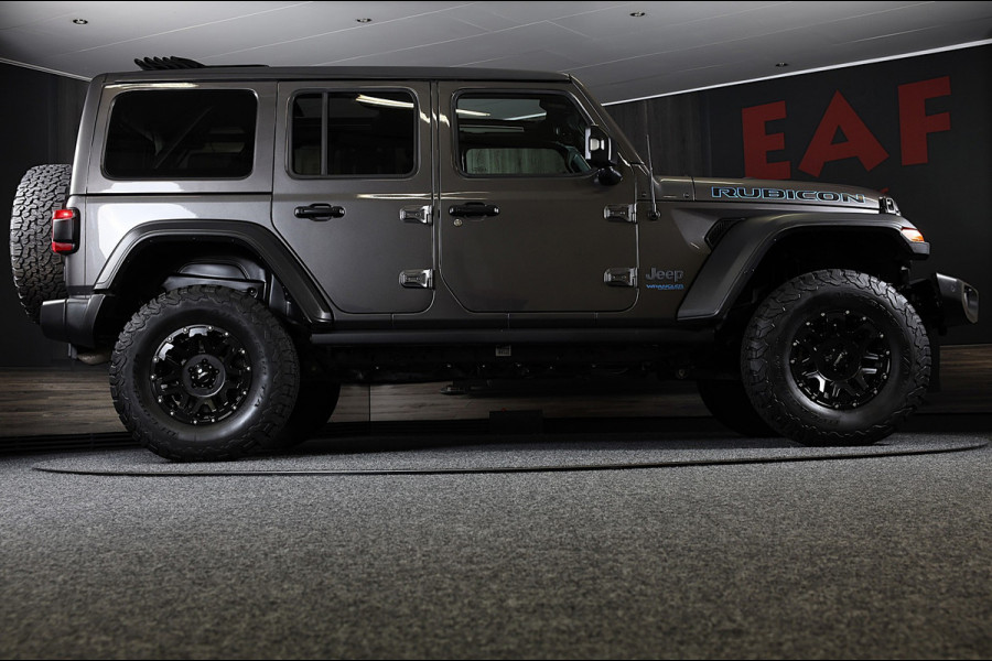 Jeep Wrangler UNLIMITED 4xe 380 RUBICON Sky One Touch / Verhoogd / 360 Camera / Leder / Acc / Leder / Navi / Led / Pdc / 17 Inch