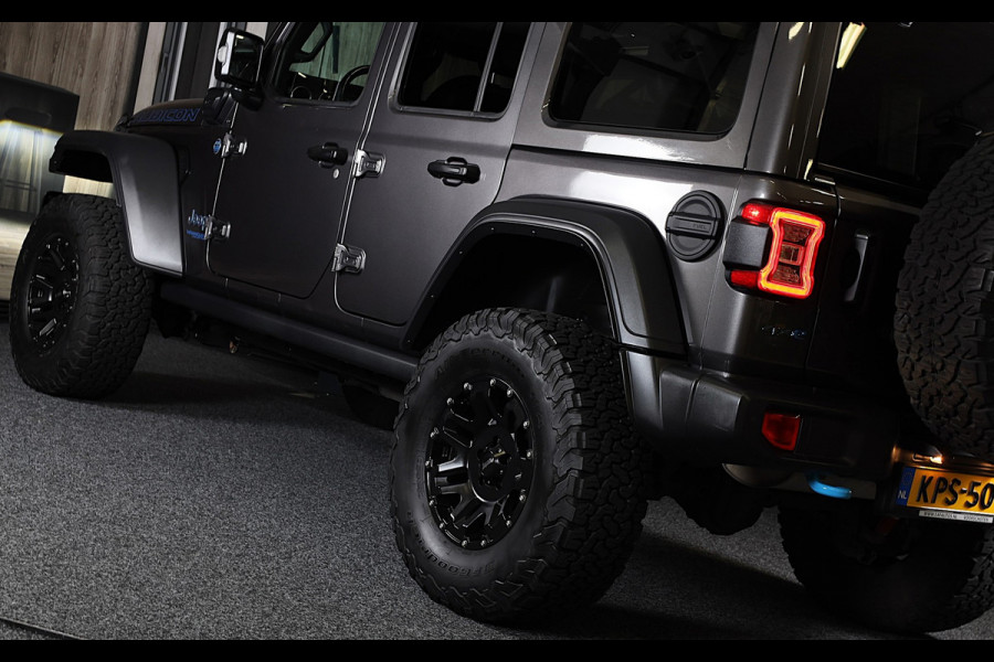 Jeep Wrangler UNLIMITED 4xe 380 RUBICON Sky One Touch / Verhoogd / 360 Camera / Leder / Acc / Leder / Navi / Led / Pdc / 17 Inch
