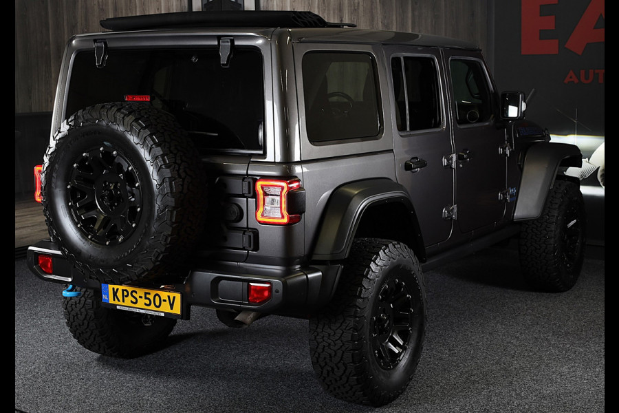 Jeep Wrangler UNLIMITED 4xe 380 RUBICON Sky One Touch / Verhoogd / 360 Camera / Leder / Acc / Leder / Navi / Led / Pdc / 17 Inch