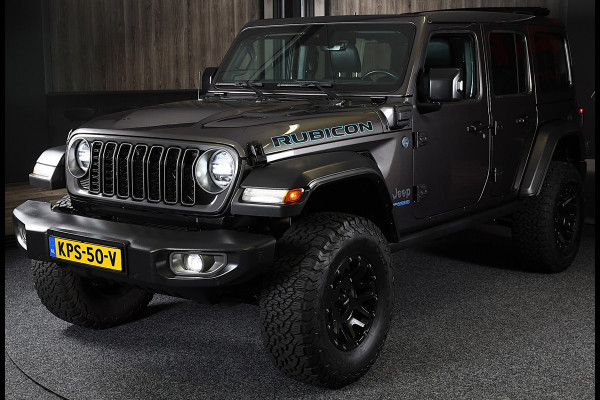 Jeep Wrangler UNLIMITED 4xe 380 RUBICON Sky One Touch / Verhoogd / 360 Camera / Leder / Acc / Leder / Navi / Led / Pdc / 17 Inch