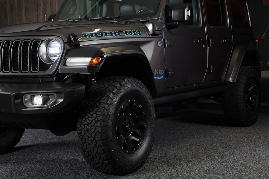 Jeep Wrangler UNLIMITED 4xe 380 RUBICON Sky One Touch / Verhoogd / 360 Camera / Leder / Acc / Leder / Navi / Led / Pdc / 17 Inch